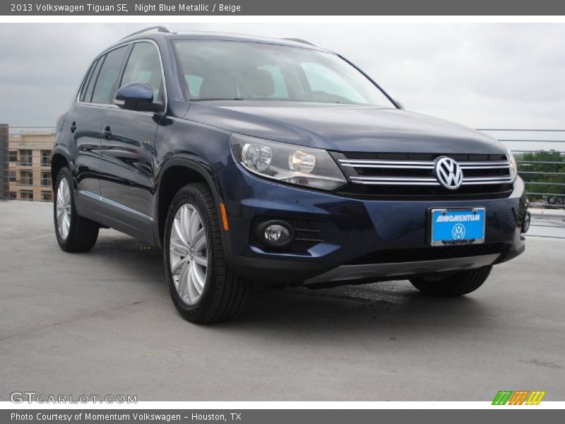 Night Blue Metallic / Beige 2013 Volkswagen Tiguan SE