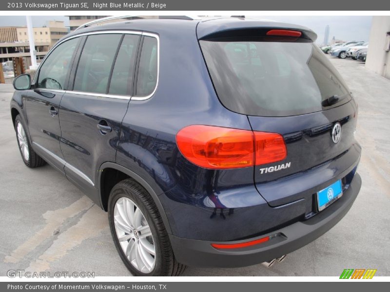 Night Blue Metallic / Beige 2013 Volkswagen Tiguan SE