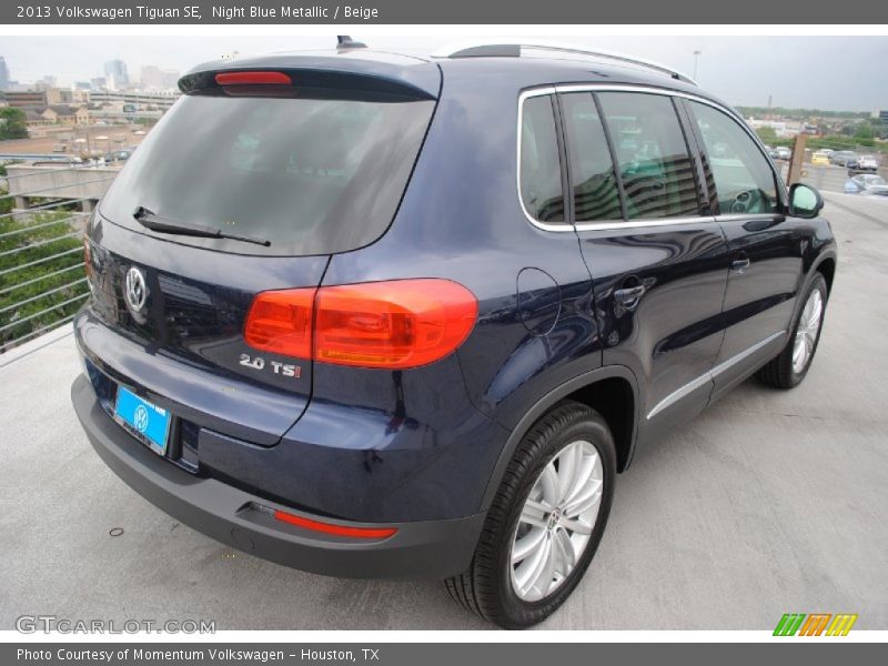 Night Blue Metallic / Beige 2013 Volkswagen Tiguan SE