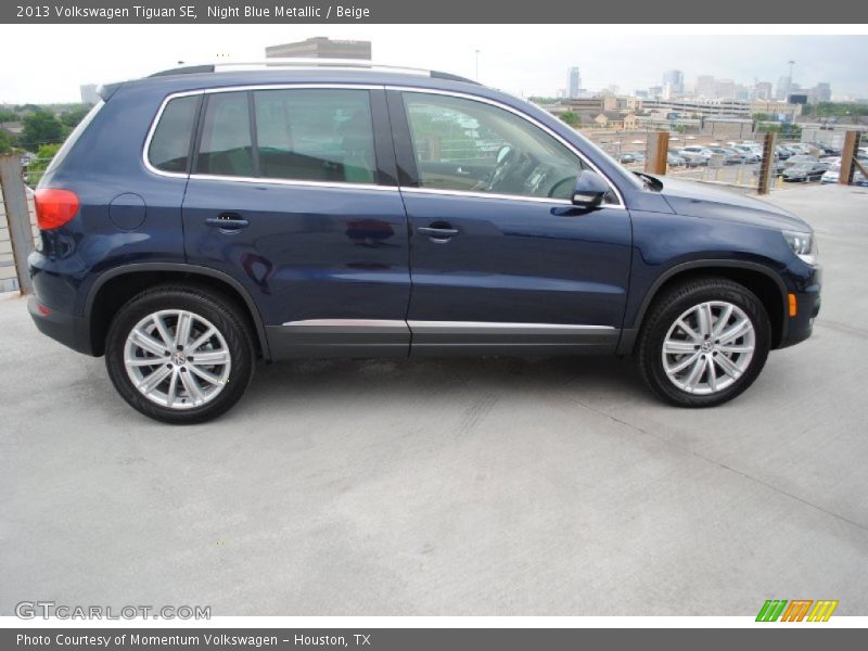 Night Blue Metallic / Beige 2013 Volkswagen Tiguan SE