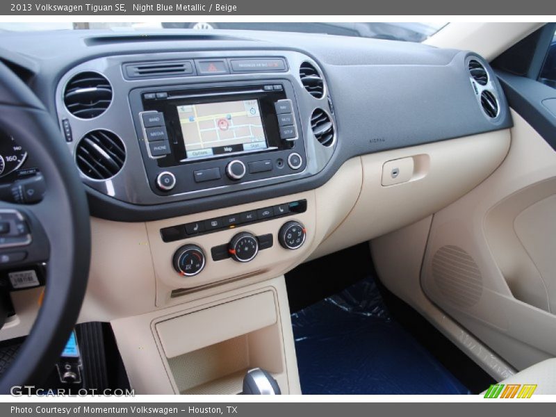 Night Blue Metallic / Beige 2013 Volkswagen Tiguan SE