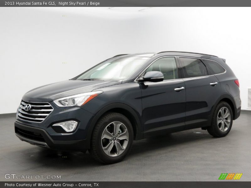 Night Sky Pearl / Beige 2013 Hyundai Santa Fe GLS