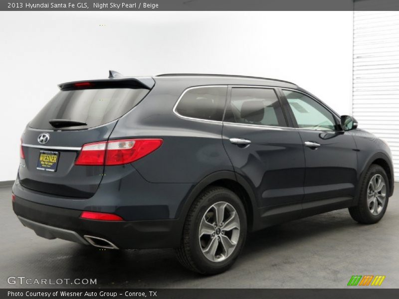 Night Sky Pearl / Beige 2013 Hyundai Santa Fe GLS