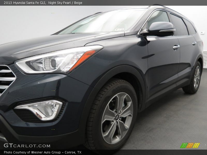 Night Sky Pearl / Beige 2013 Hyundai Santa Fe GLS