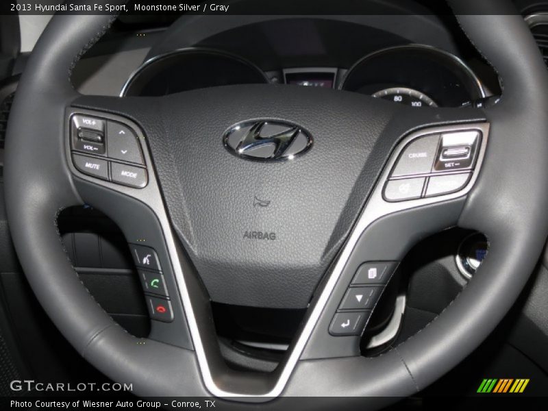 Moonstone Silver / Gray 2013 Hyundai Santa Fe Sport