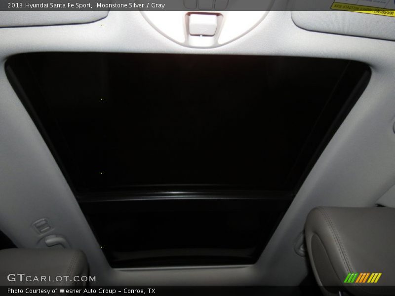 Moonstone Silver / Gray 2013 Hyundai Santa Fe Sport