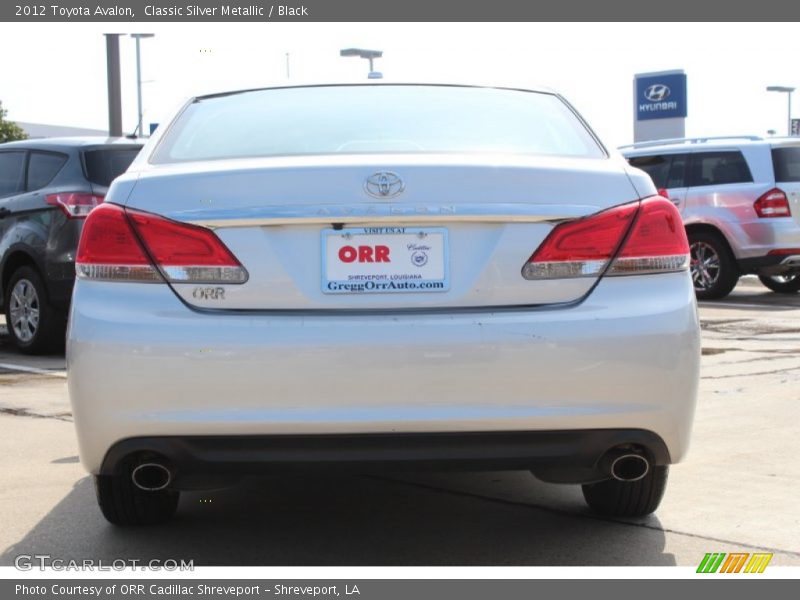 Classic Silver Metallic / Black 2012 Toyota Avalon