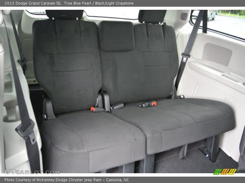 True Blue Pearl / Black/Light Graystone 2013 Dodge Grand Caravan SE