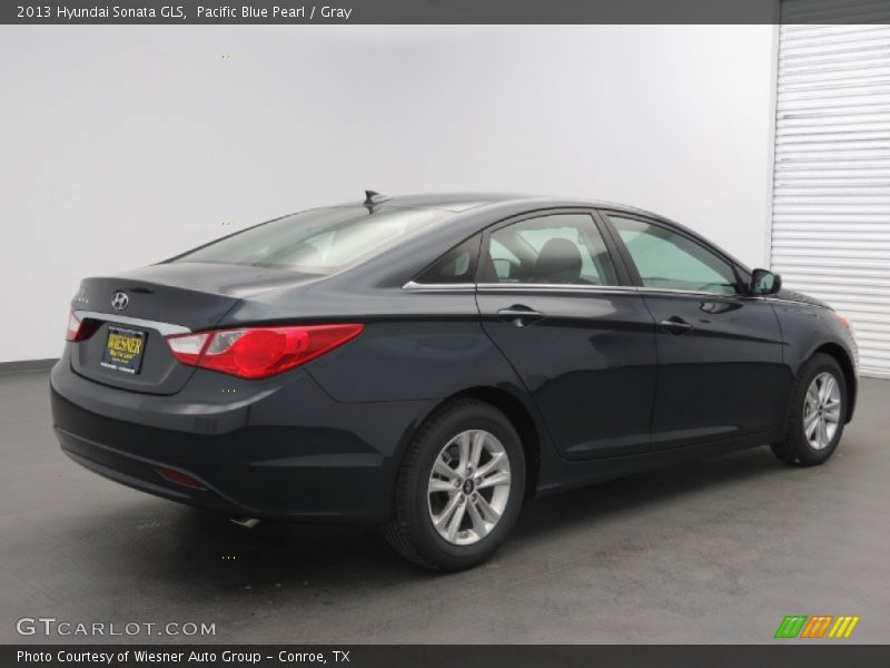 Pacific Blue Pearl / Gray 2013 Hyundai Sonata GLS