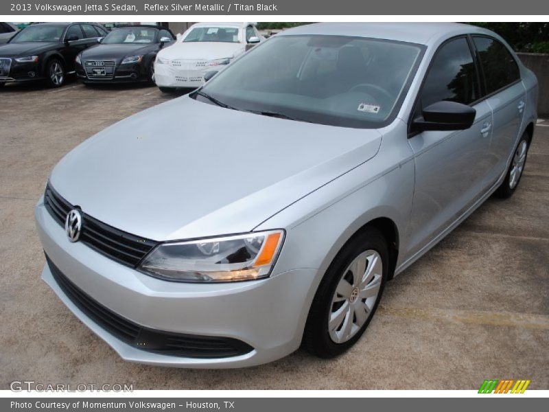 Reflex Silver Metallic / Titan Black 2013 Volkswagen Jetta S Sedan