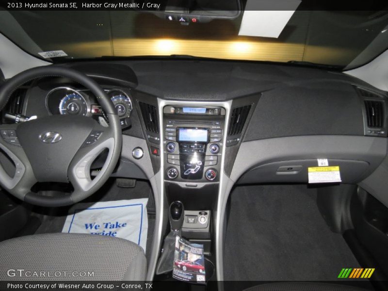 Harbor Gray Metallic / Gray 2013 Hyundai Sonata SE