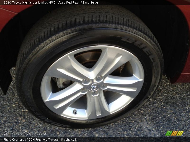 Salsa Red Pearl / Sand Beige 2010 Toyota Highlander Limited 4WD
