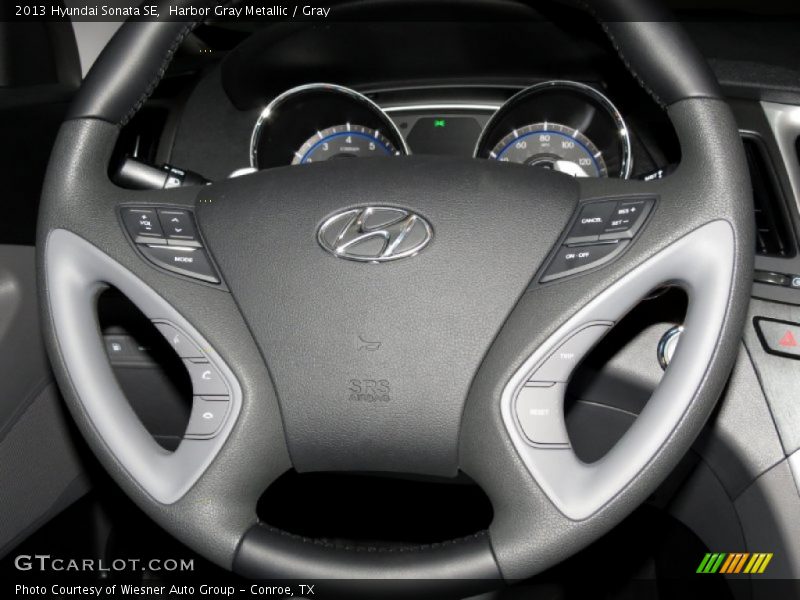 Harbor Gray Metallic / Gray 2013 Hyundai Sonata SE
