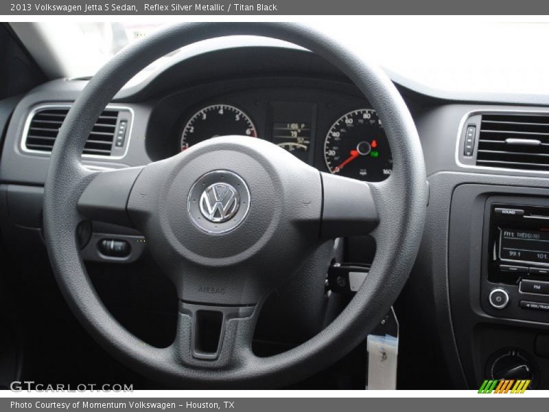 Reflex Silver Metallic / Titan Black 2013 Volkswagen Jetta S Sedan