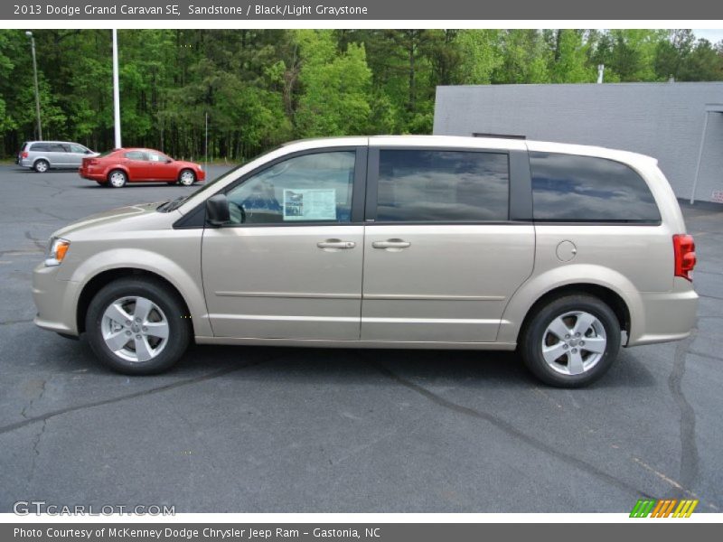 Sandstone / Black/Light Graystone 2013 Dodge Grand Caravan SE