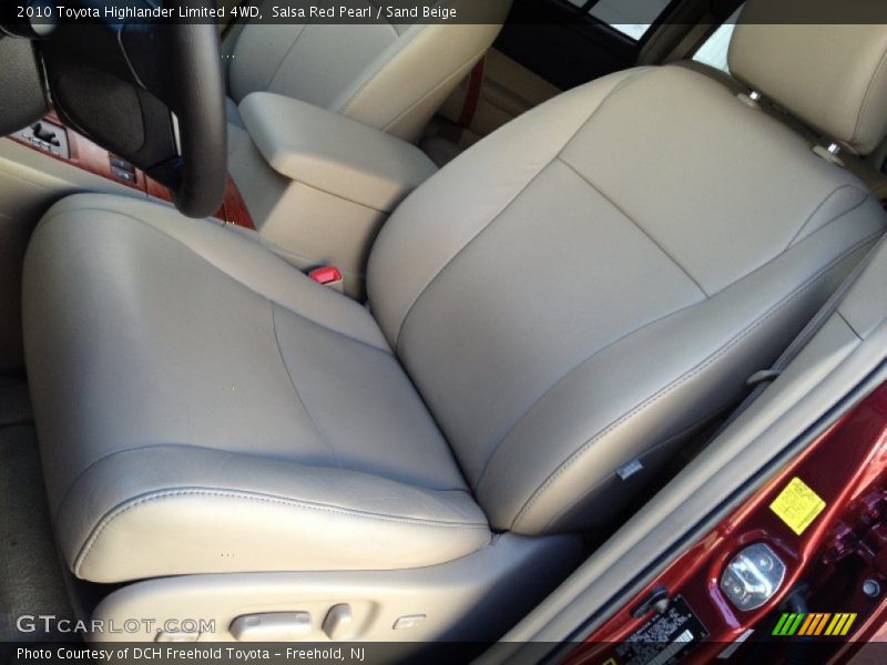 Salsa Red Pearl / Sand Beige 2010 Toyota Highlander Limited 4WD