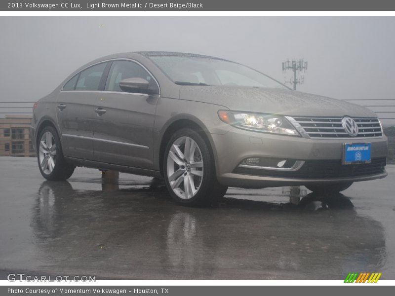 Light Brown Metallic / Desert Beige/Black 2013 Volkswagen CC Lux