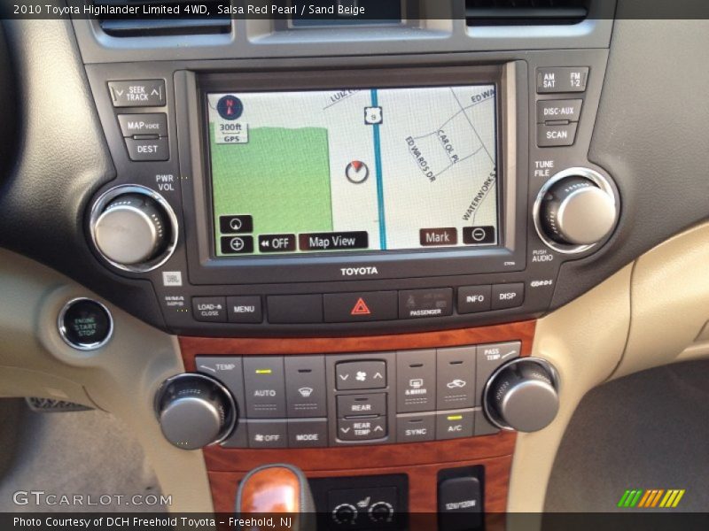 Salsa Red Pearl / Sand Beige 2010 Toyota Highlander Limited 4WD
