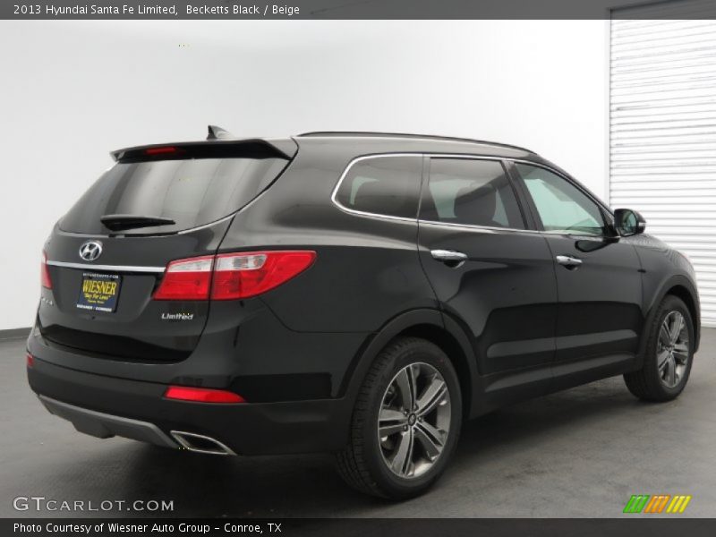 Becketts Black / Beige 2013 Hyundai Santa Fe Limited