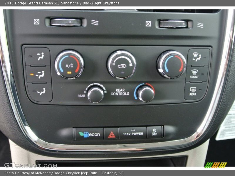 Sandstone / Black/Light Graystone 2013 Dodge Grand Caravan SE