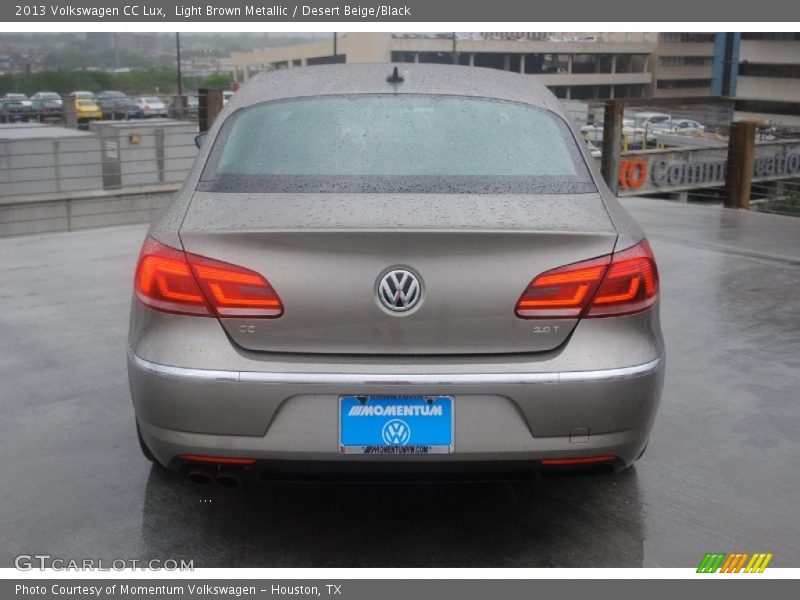 Light Brown Metallic / Desert Beige/Black 2013 Volkswagen CC Lux