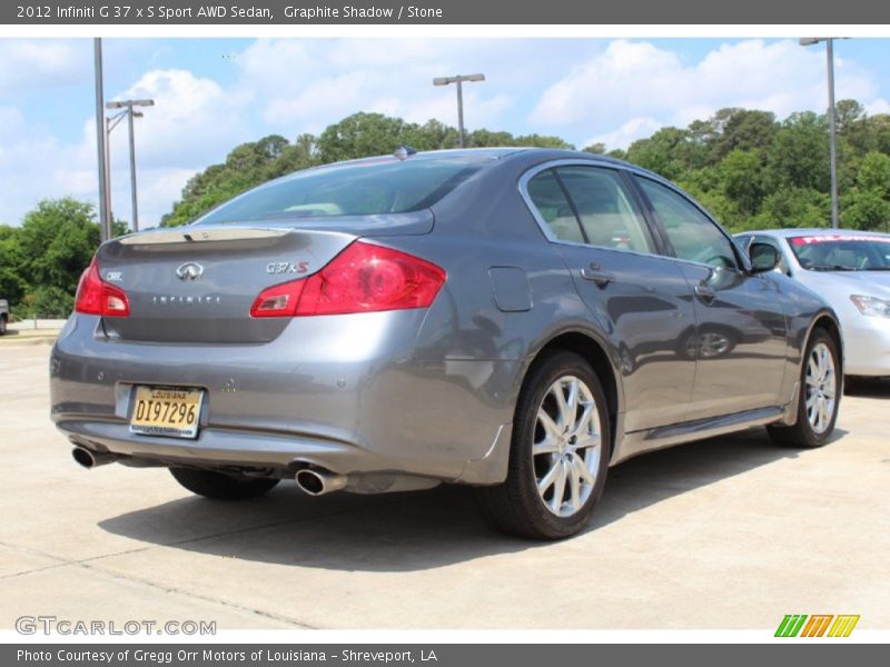 Graphite Shadow / Stone 2012 Infiniti G 37 x S Sport AWD Sedan
