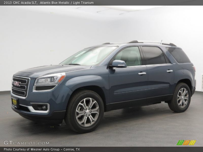 Atlantis Blue Metallic / Light Titanium 2013 GMC Acadia SLT