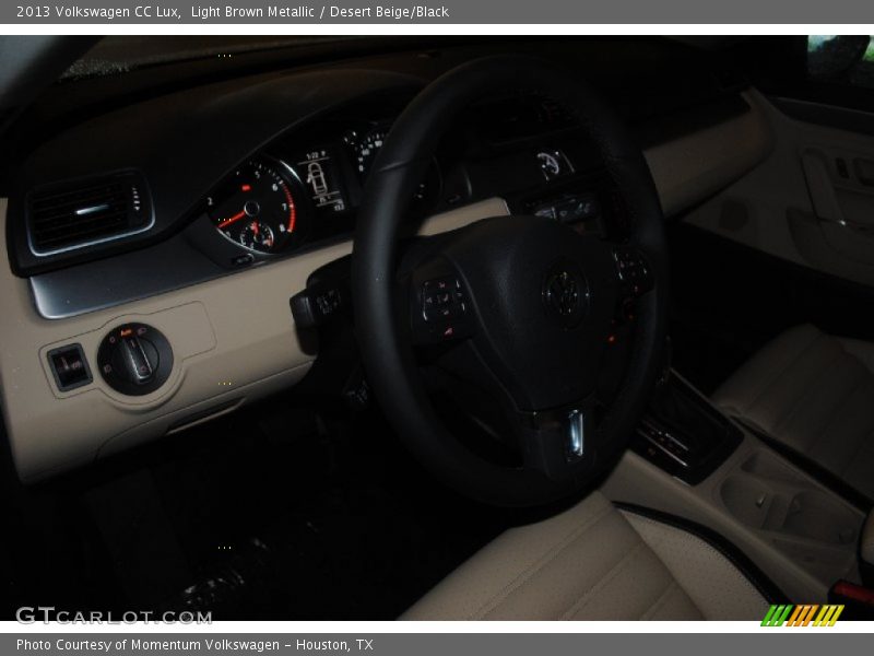Light Brown Metallic / Desert Beige/Black 2013 Volkswagen CC Lux