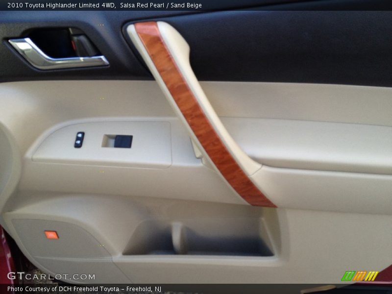 Salsa Red Pearl / Sand Beige 2010 Toyota Highlander Limited 4WD