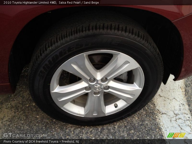 Salsa Red Pearl / Sand Beige 2010 Toyota Highlander Limited 4WD