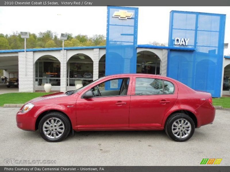 Victory Red / Gray 2010 Chevrolet Cobalt LS Sedan