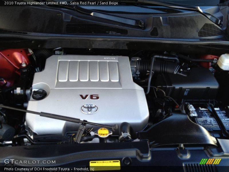 Salsa Red Pearl / Sand Beige 2010 Toyota Highlander Limited 4WD