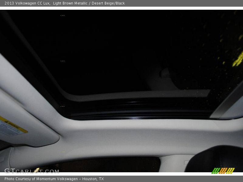 Light Brown Metallic / Desert Beige/Black 2013 Volkswagen CC Lux
