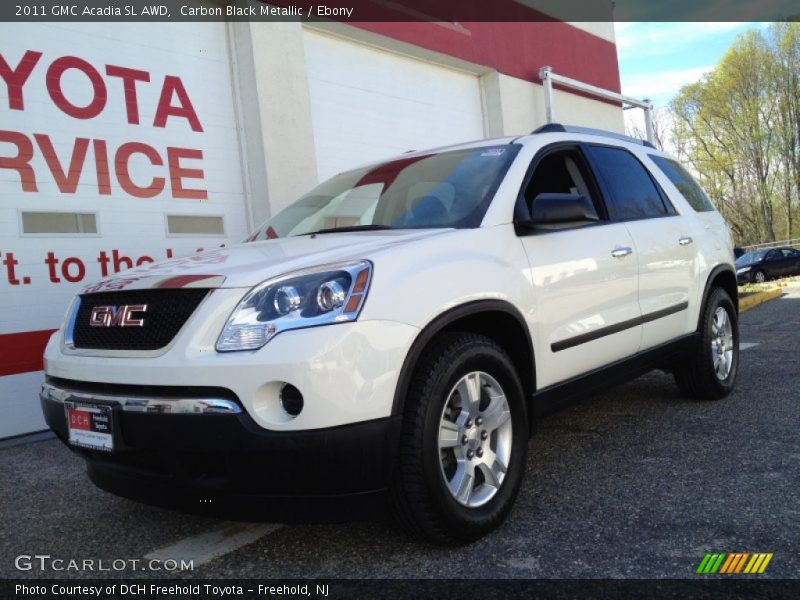 Carbon Black Metallic / Ebony 2011 GMC Acadia SL AWD