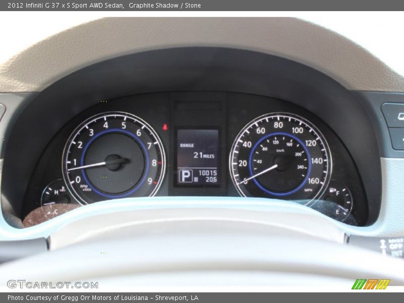  2012 G 37 x S Sport AWD Sedan 37 x S Sport AWD Sedan Gauges