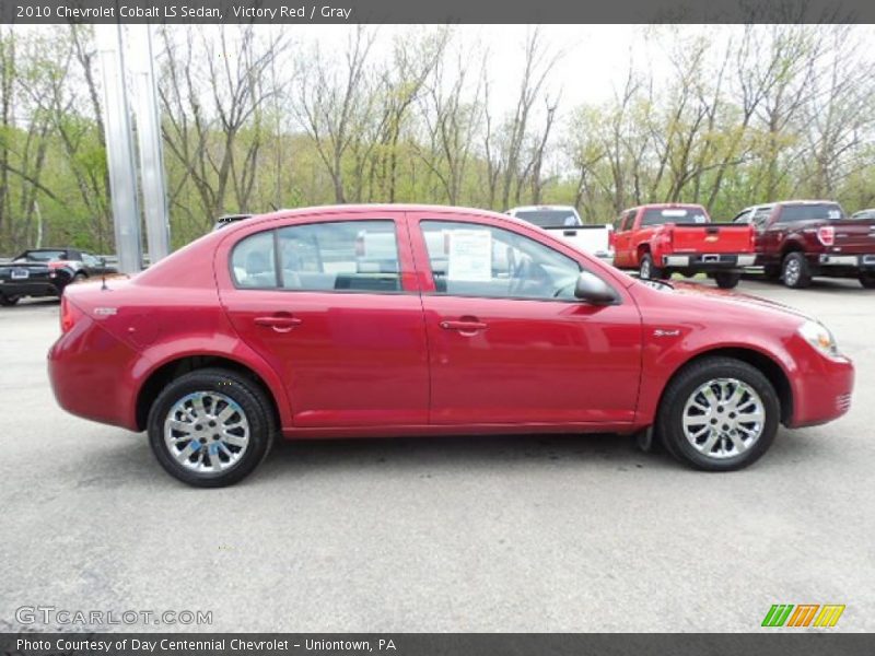 Victory Red / Gray 2010 Chevrolet Cobalt LS Sedan