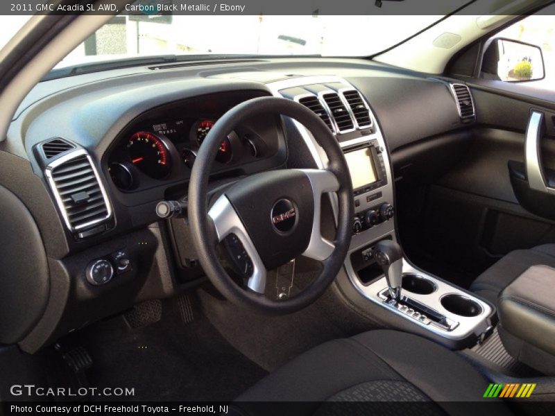 Carbon Black Metallic / Ebony 2011 GMC Acadia SL AWD
