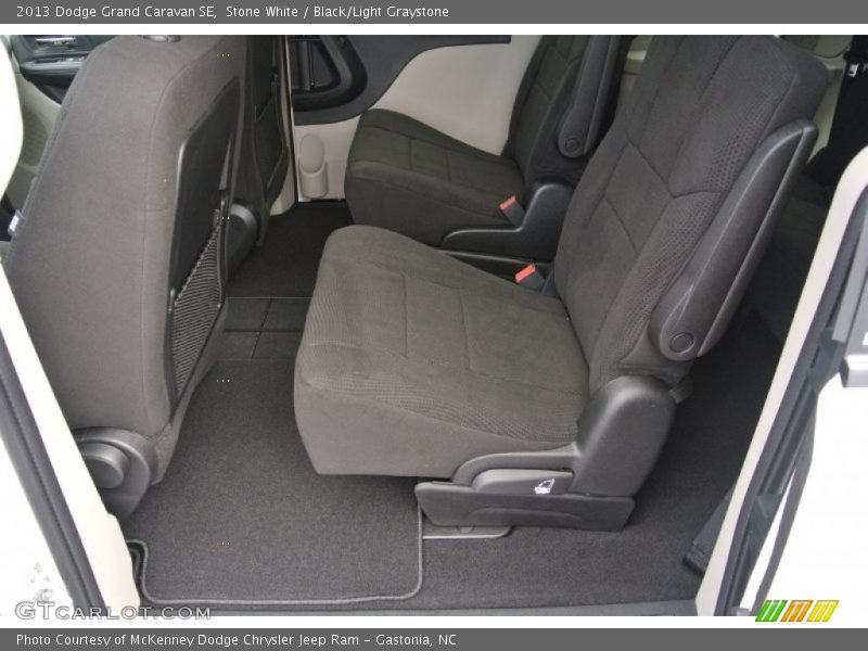 Stone White / Black/Light Graystone 2013 Dodge Grand Caravan SE