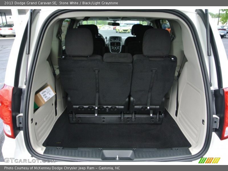 Stone White / Black/Light Graystone 2013 Dodge Grand Caravan SE
