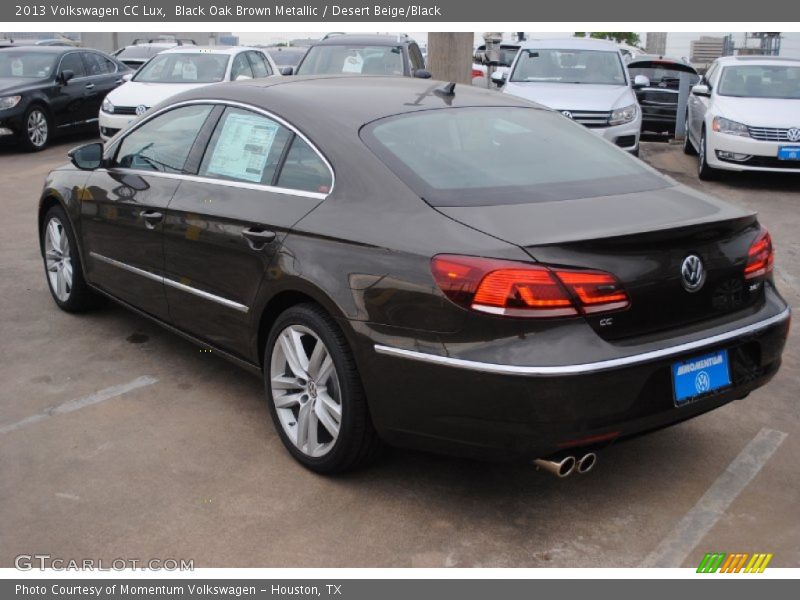 Black Oak Brown Metallic / Desert Beige/Black 2013 Volkswagen CC Lux
