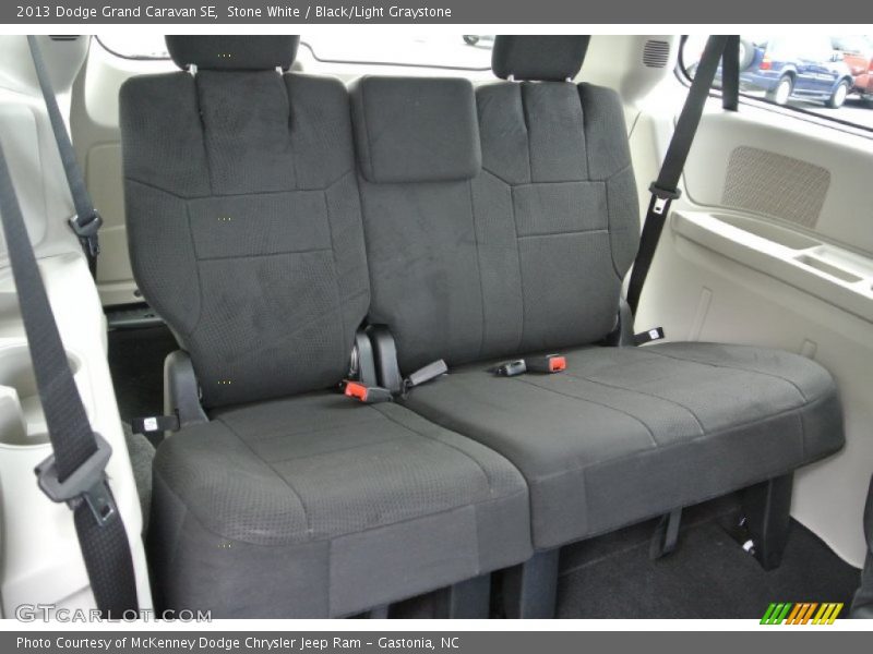 Stone White / Black/Light Graystone 2013 Dodge Grand Caravan SE