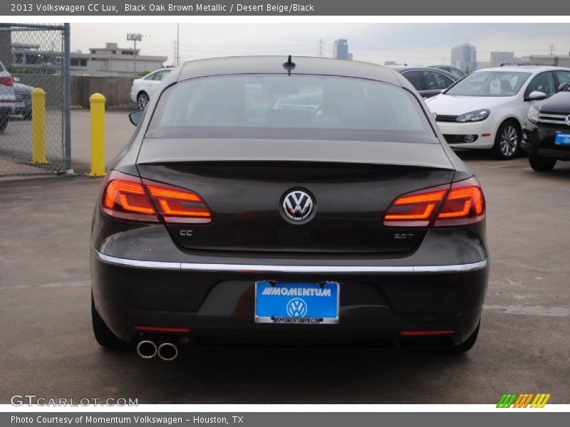 Black Oak Brown Metallic / Desert Beige/Black 2013 Volkswagen CC Lux