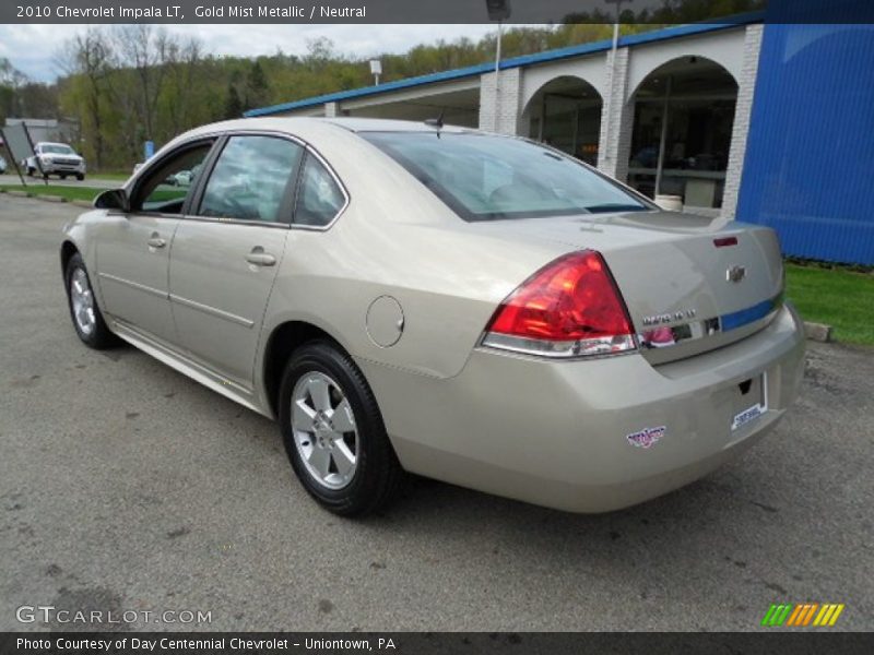 Gold Mist Metallic / Neutral 2010 Chevrolet Impala LT