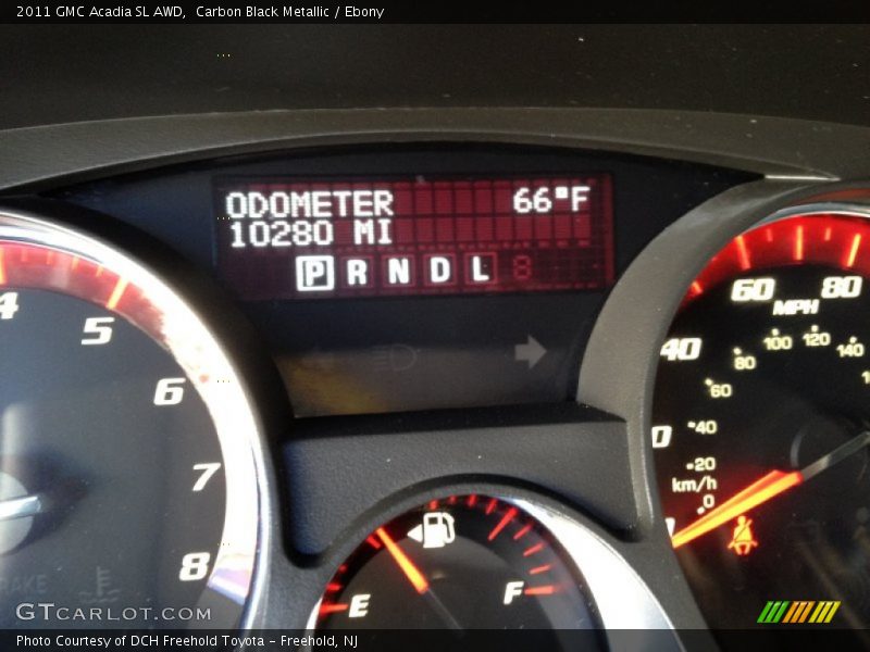 Carbon Black Metallic / Ebony 2011 GMC Acadia SL AWD