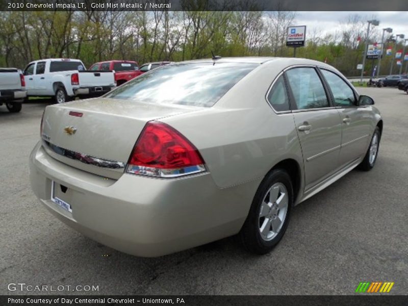 Gold Mist Metallic / Neutral 2010 Chevrolet Impala LT