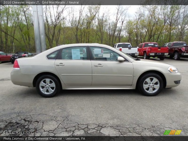 Gold Mist Metallic / Neutral 2010 Chevrolet Impala LT