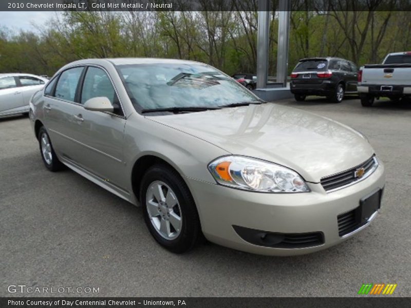 Gold Mist Metallic / Neutral 2010 Chevrolet Impala LT