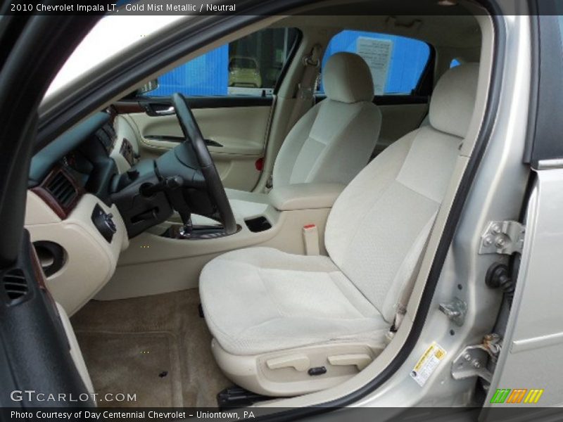 Gold Mist Metallic / Neutral 2010 Chevrolet Impala LT