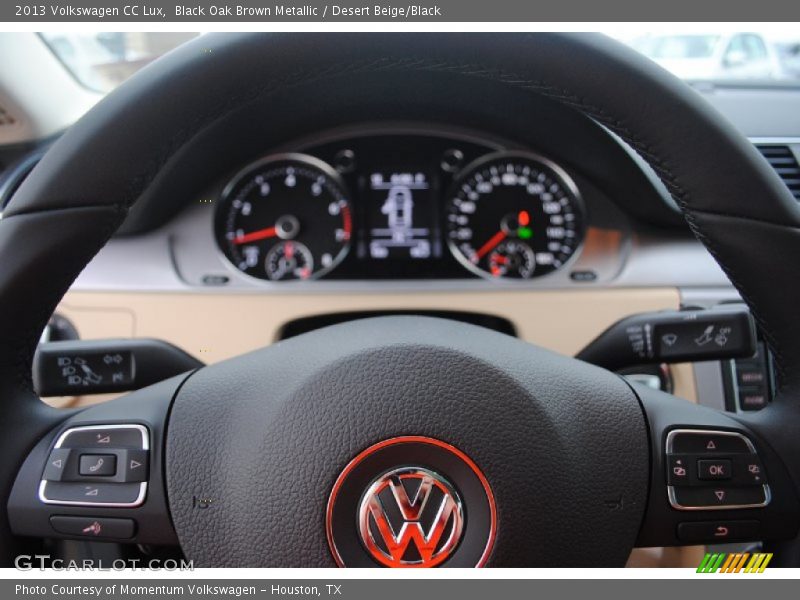 Black Oak Brown Metallic / Desert Beige/Black 2013 Volkswagen CC Lux