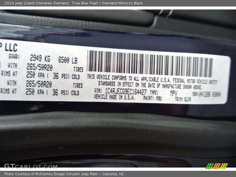 PBU - 2014 Jeep Grand Cherokee Overland